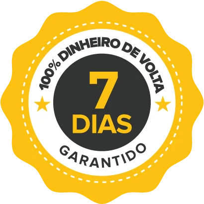Selo de garantia de 7 dias